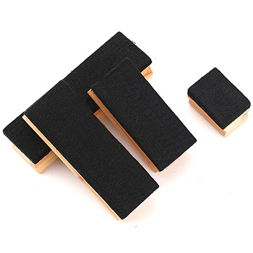 Simple Wooden Blackboard Eraser Felt Teacher Teaching Easy to Wipe Whiteboard Eraser Children's Painting Board Eraser Office Office Supplies