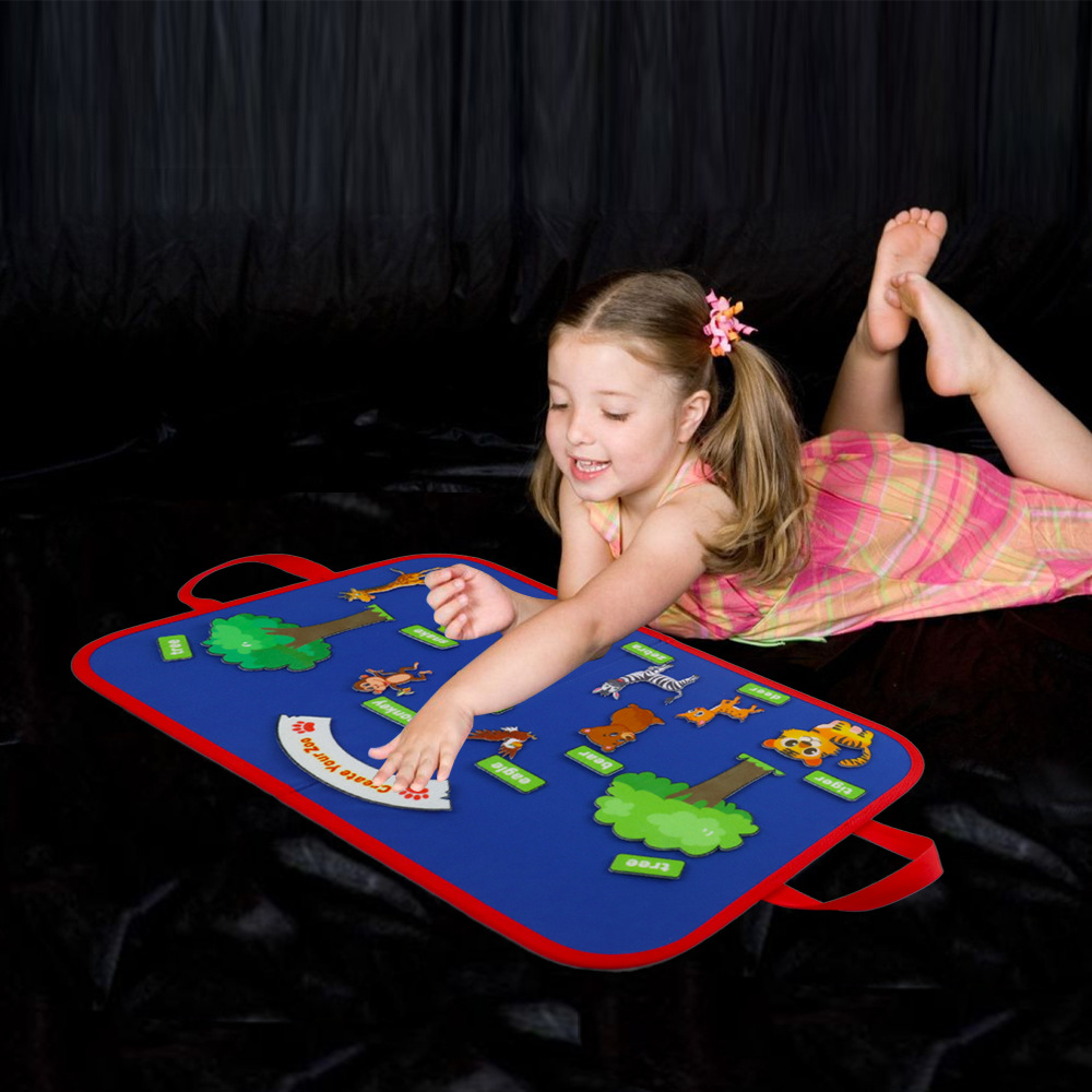 Recently Launched Amazon Hot Sale Felt Creation Toy Set Early Education Teaching Chopping Board Teaching Aids Game Felt Board Chopping Board