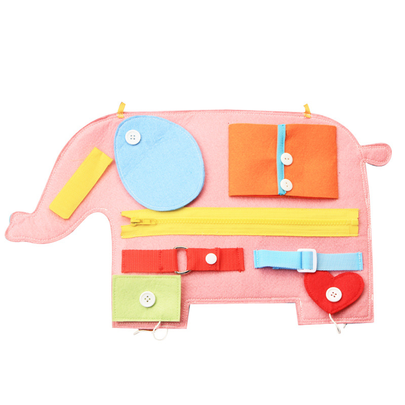 New Dressing Learning Board Infant Early Education Cloth Book Toys Children Education Satchel Kindergarten Teaching Aids