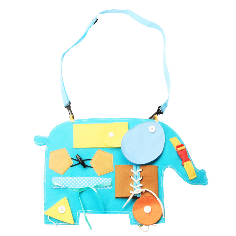 New Dressing Learning Board Infant Early Education Cloth Book Toys Children Education Satchel Kindergarten Teaching Aids