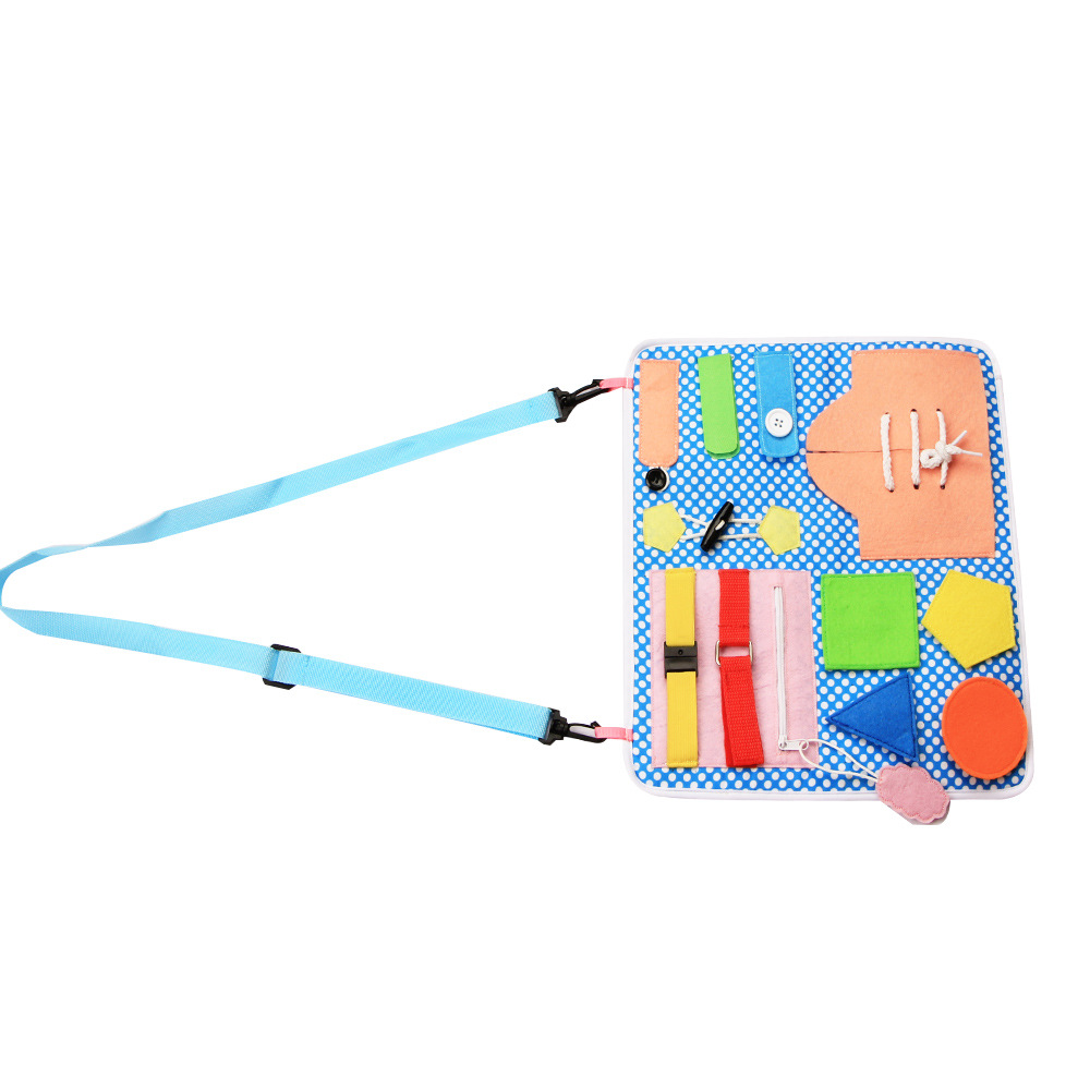 New Dressing Learning Board Infant Early Education Cloth Book Toys Children Education Satchel Kindergarten Teaching Aids