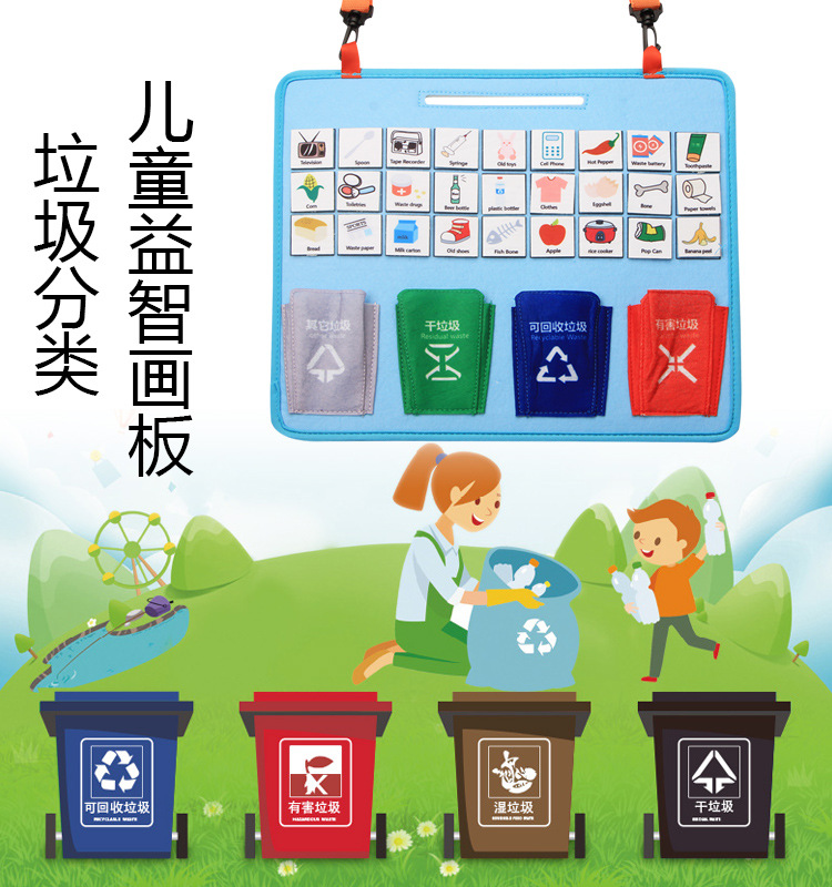New Dressing Learning Board Infant Early Education Cloth Book Toys Children Education Satchel Kindergarten Teaching Aids