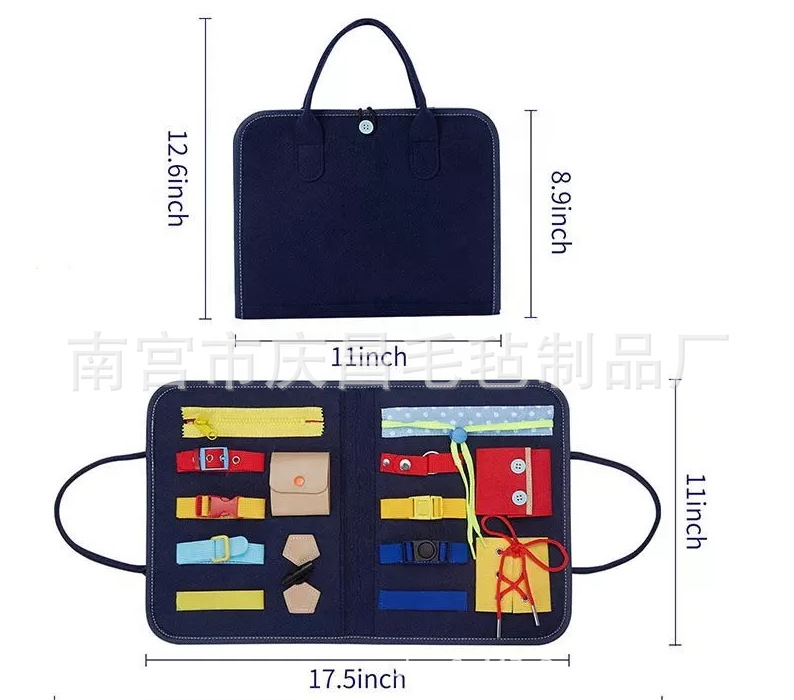Factory Direct Sales Felt Children's Toys Non-Woven Baby Early Education Teaching Aids New Dressing Felt Learning Board
