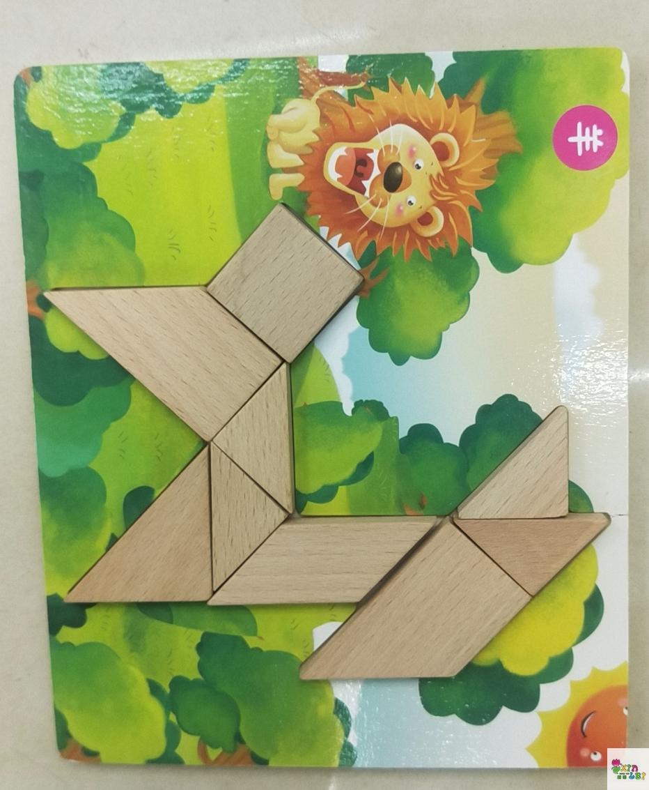 Nine smart board puzzles teaching toys boys and girls mental AIDS teaching wood