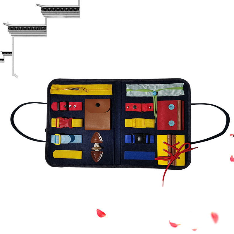 Dressing Learning Board Busy Board Children&#039;s Life Early Education Educational Toys Hand-Eye Coordination Dressing Teaching Aids Children&#039;s Teaching