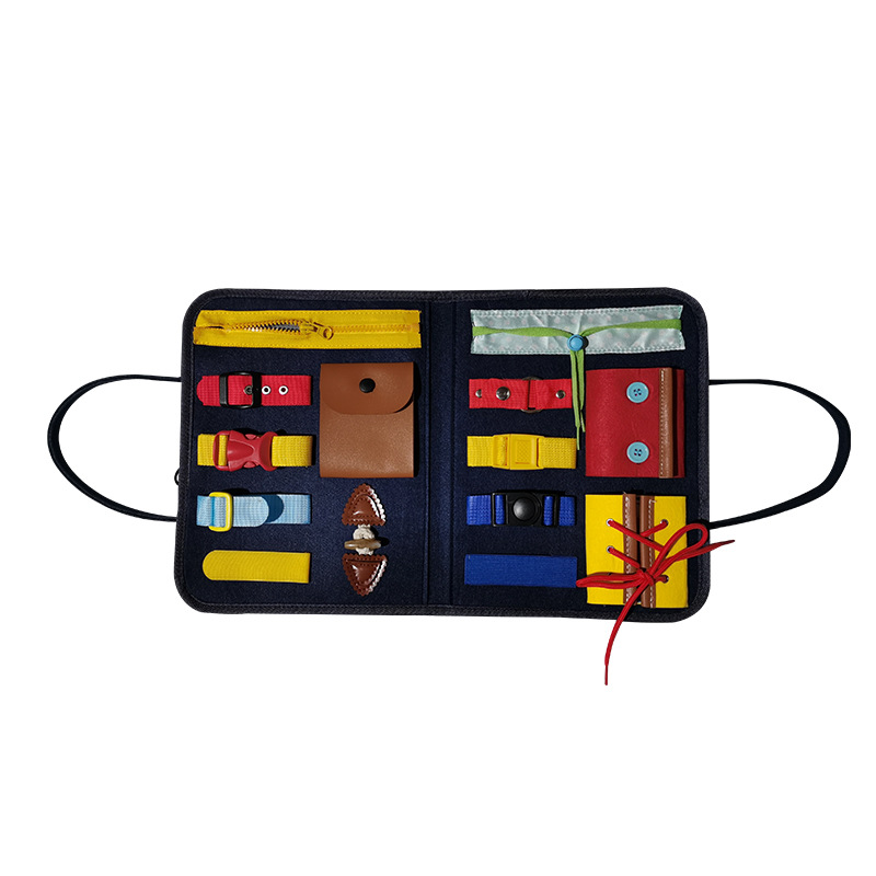 Dressing Learning Board Busy Board Children&#039;s Life Early Education Educational Toys Hand-Eye Coordination Dressing Teaching Aids Children&#039;s Teaching