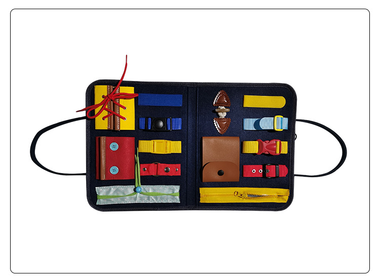 Dressing Learning Board Busy Board Children's Life Early Education Educational Toys Hand-Eye Coordination Dressing Teaching Aids Children's Teaching