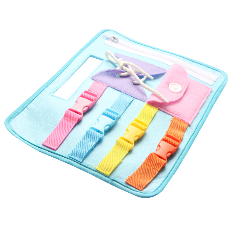 Baby Learning Dressing Release Buckle Zipper Learning Board Children's Early Teaching Props