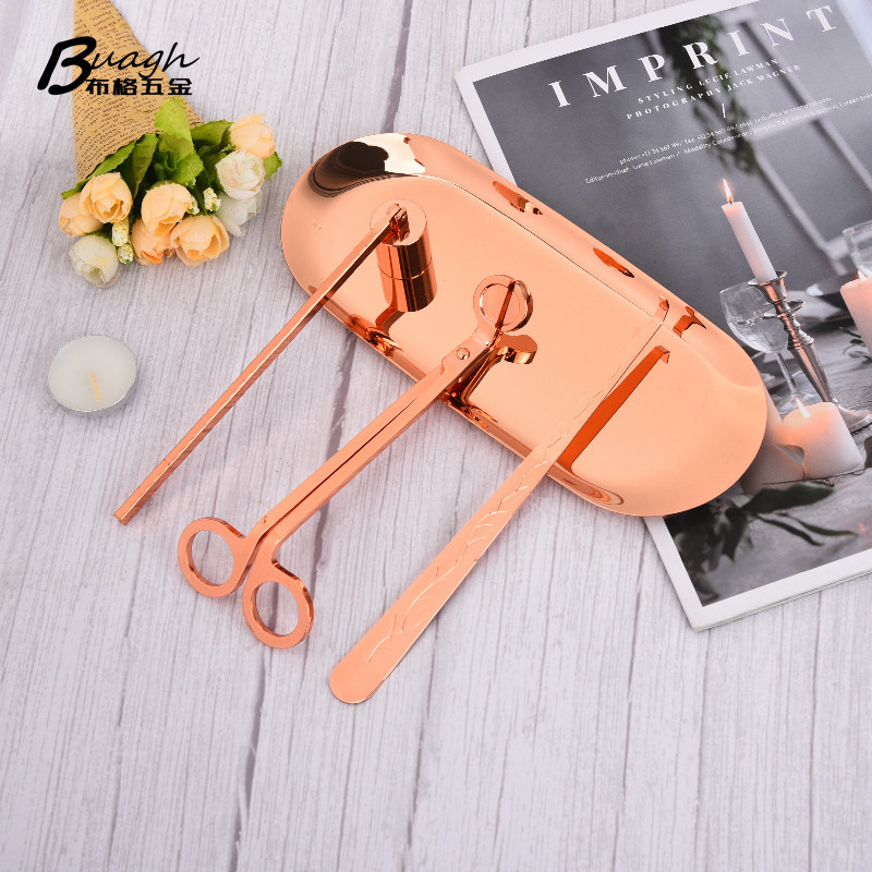 Aromatherapy Candle Tool Three Pieces 4 PCs Set Candle Bell Candle Cutter Candle Hook Candle Extinction Cover Factory Direct Supply