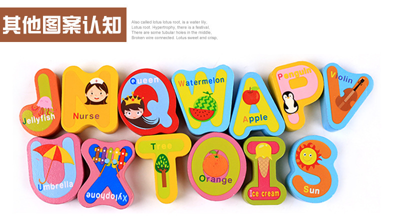 Wooden Hand Holding Puzzle Board Early Education Enlightenment Kindergarten Teaching Aids Children 'S Letters And Numbers Shape Puzzle Cognitive Toys