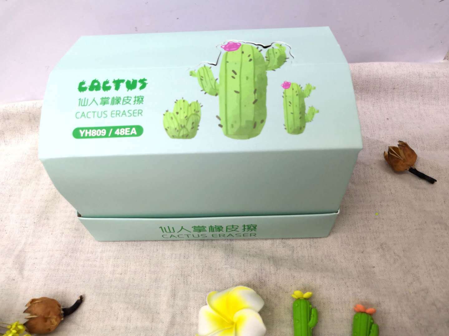 Creative Elementary School Student Mo Yi Eraser Cactus Eraser Office Stationery Student Exam Gift