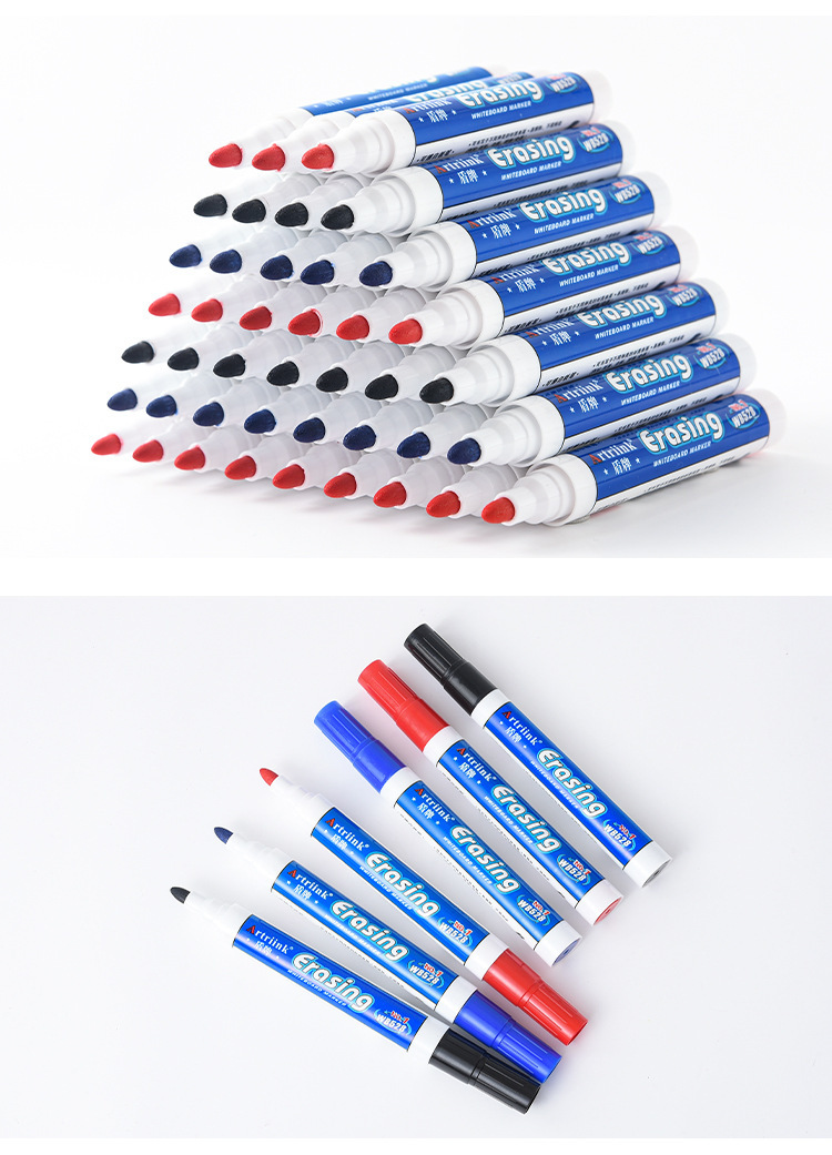 528 Whiteboard Marker Erasable Mark Marking Pen Office Teaching Advertisement Traceless Marker Water-Based Board Pen