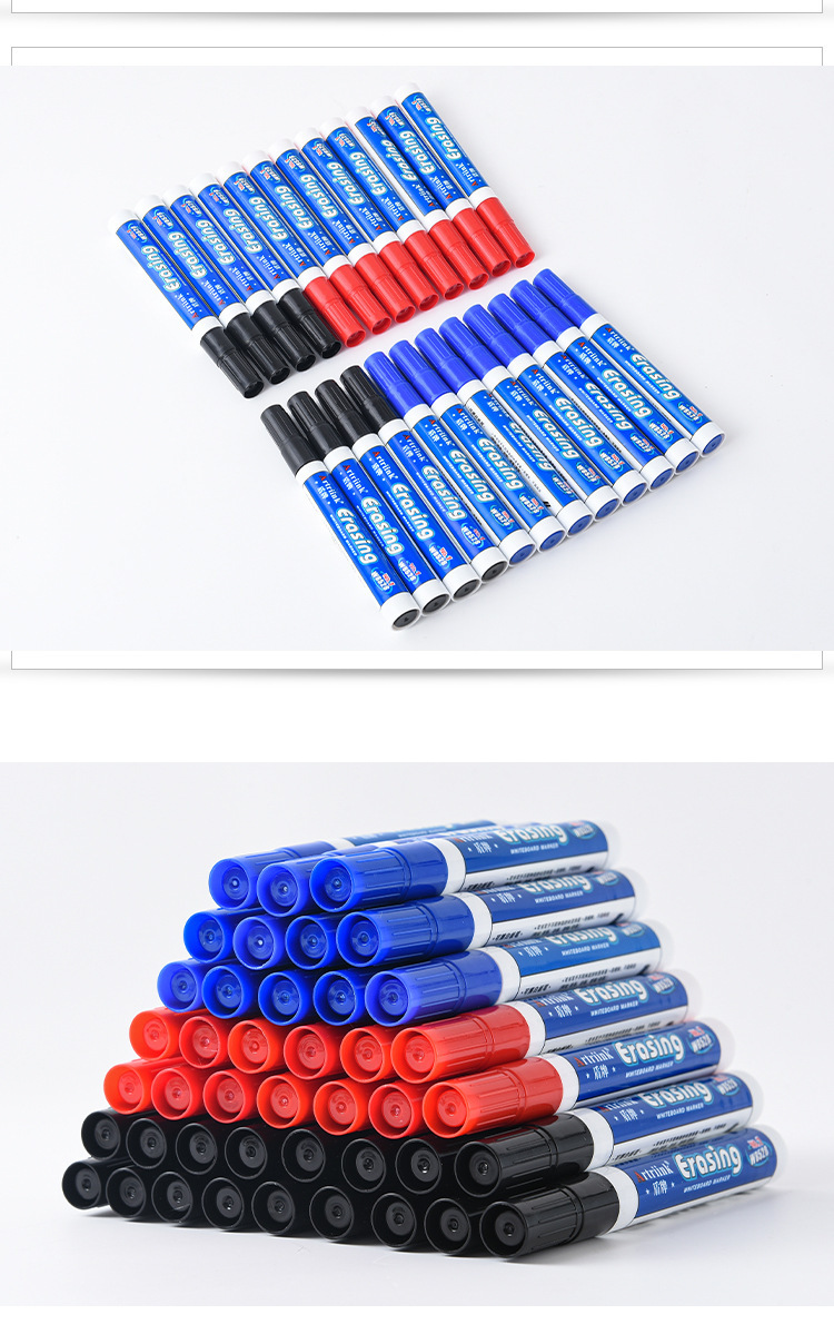 528 Whiteboard Marker Erasable Mark Marking Pen Office Teaching Advertisement Traceless Marker Water-Based Board Pen