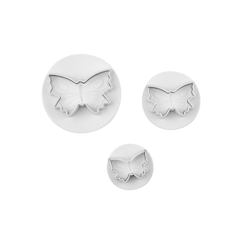 So Easy So Beauty Spot Baking Decoration Mold 3PCs Butterfly Cake Embossing Mold Pastry Mold Cookie Cutter