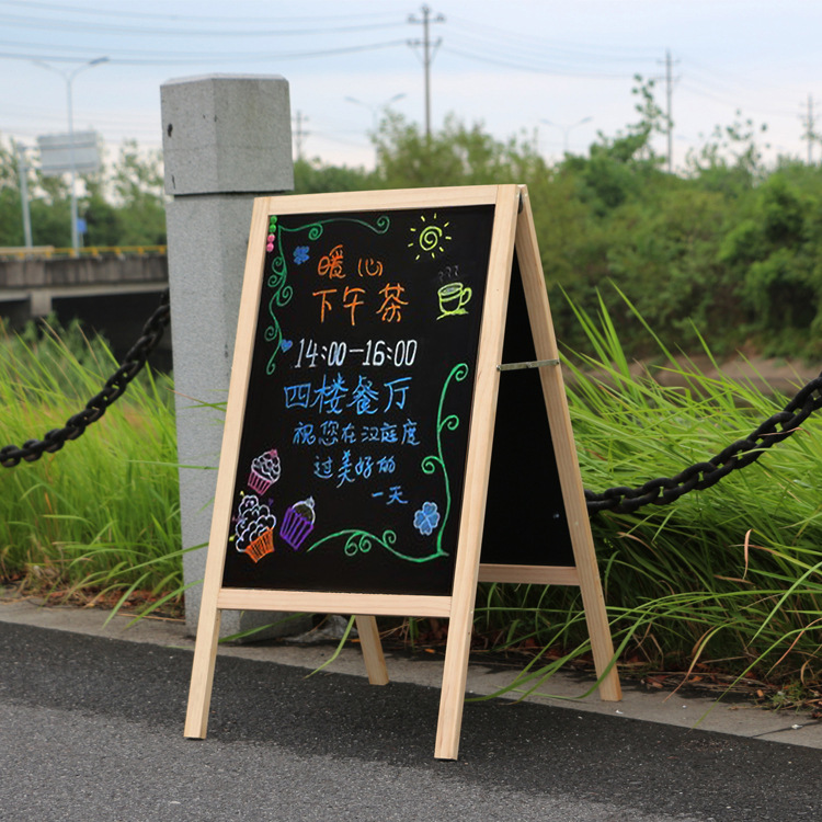 Children&#039;s Double-Sided Magnetic Drawing Board Teaching Office Home Blackboard Advertising Creative Shop Vertical Bracket Whiteboard