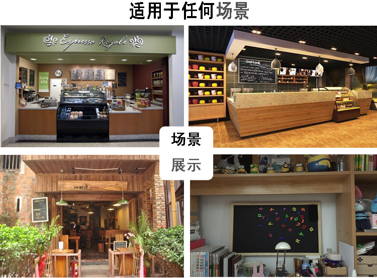 Children's Double-Sided Magnetic Drawing Board Teaching Office Home Blackboard Advertising Creative Shop Vertical Bracket Whiteboard