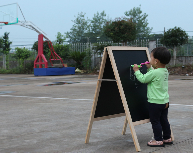 Children's Double-Sided Magnetic Drawing Board Teaching Office Home Blackboard Advertising Creative Shop Vertical Bracket Whiteboard