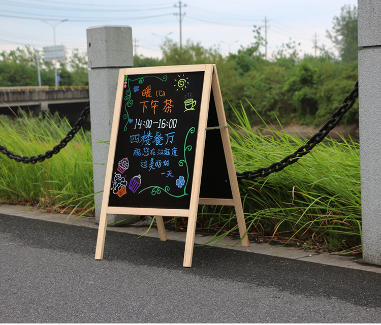 Children's Double-Sided Magnetic Drawing Board Teaching Office Home Blackboard Advertising Creative Shop Vertical Bracket Whiteboard