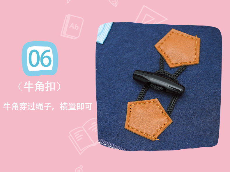 Montessori Clothes Bag Teaching Aids Busy Board Storage Children's Educational Fine Motor Training Early Education Kindergarten Toys