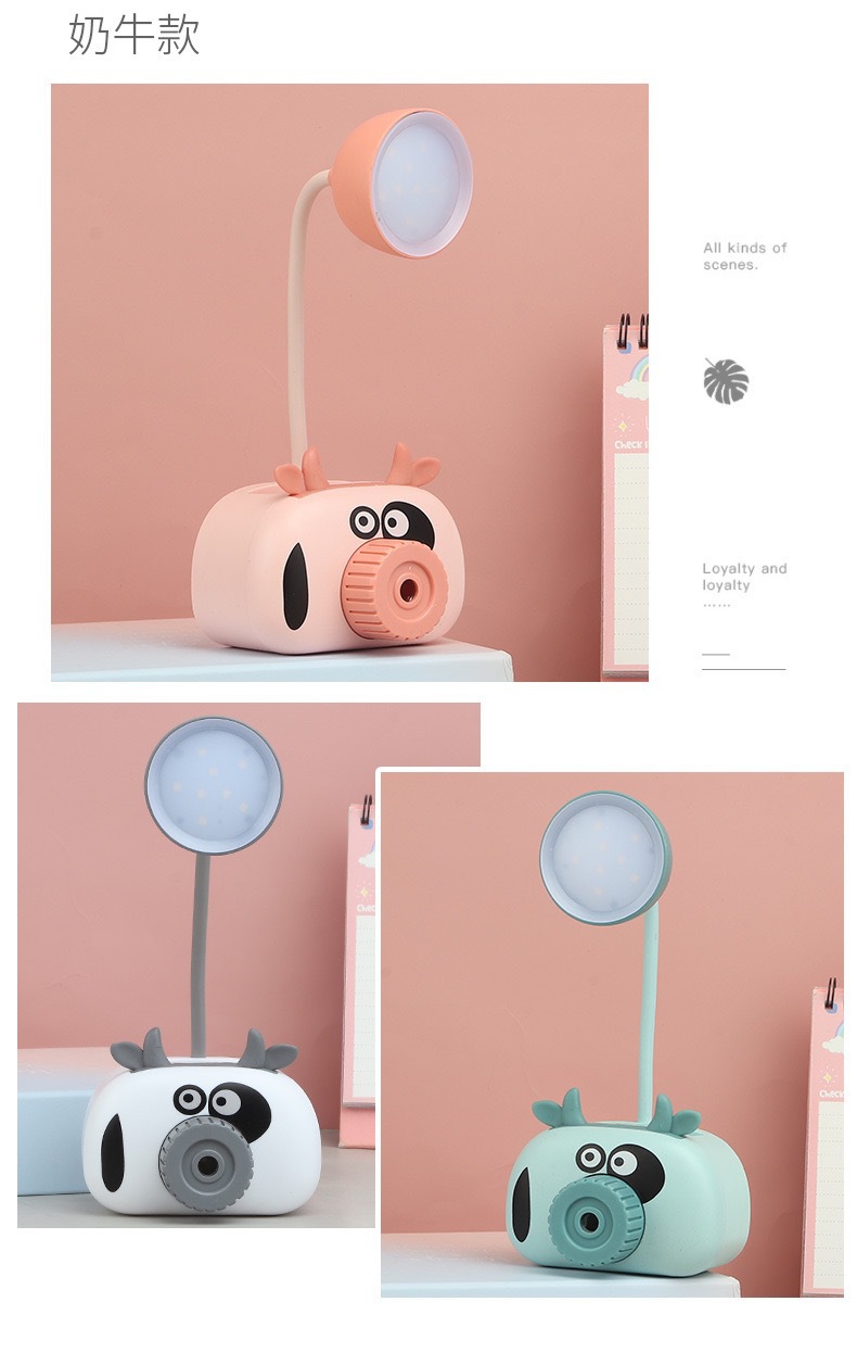 Cartoon Animal Pencil Sharper Desk Lamp Led Student Dormitory Bedroom Reading Eye Protection Desk Lamp Gift USB Charging Cartoon Animal Pencil Sharper Desk Lamp Led Student Dormitory Bedroom Reading Eye Protection Desk Lamp Gift USB Charging