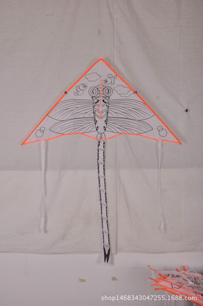 Weifang Children's Painting Kite Handmade DIY Teaching Blank Kite Full Set of Line Board Paint 42 Patterns Mixed Hair