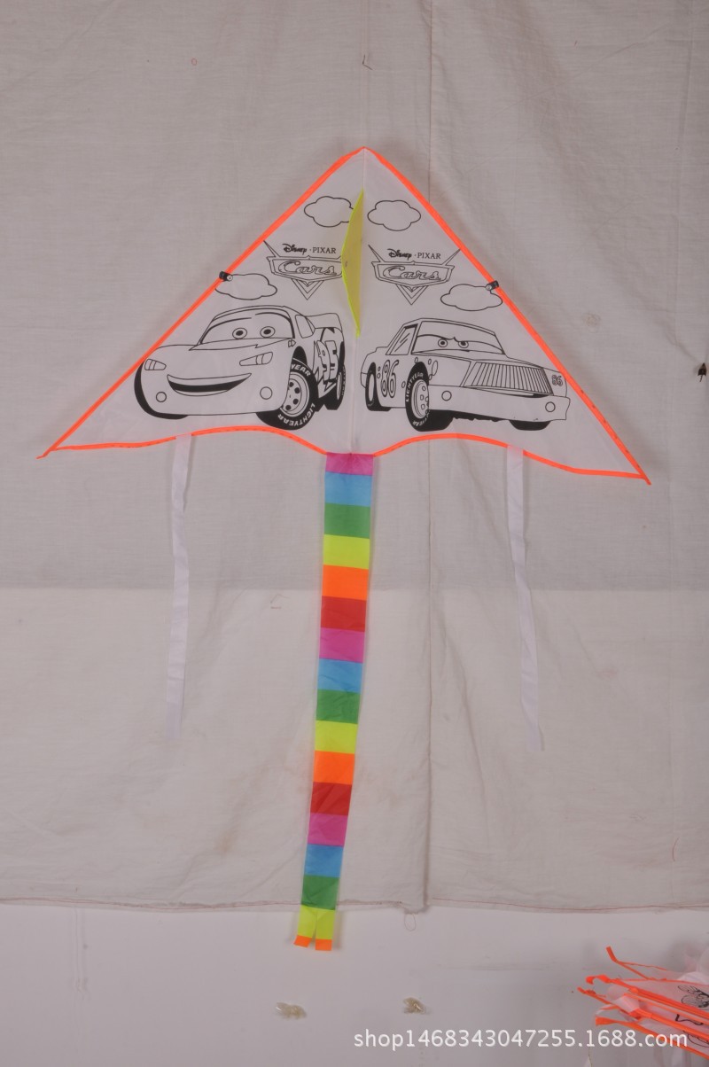 Weifang Children's Painting Kite Handmade DIY Teaching Blank Kite Full Set of Line Board Paint 42 Patterns Mixed Hair