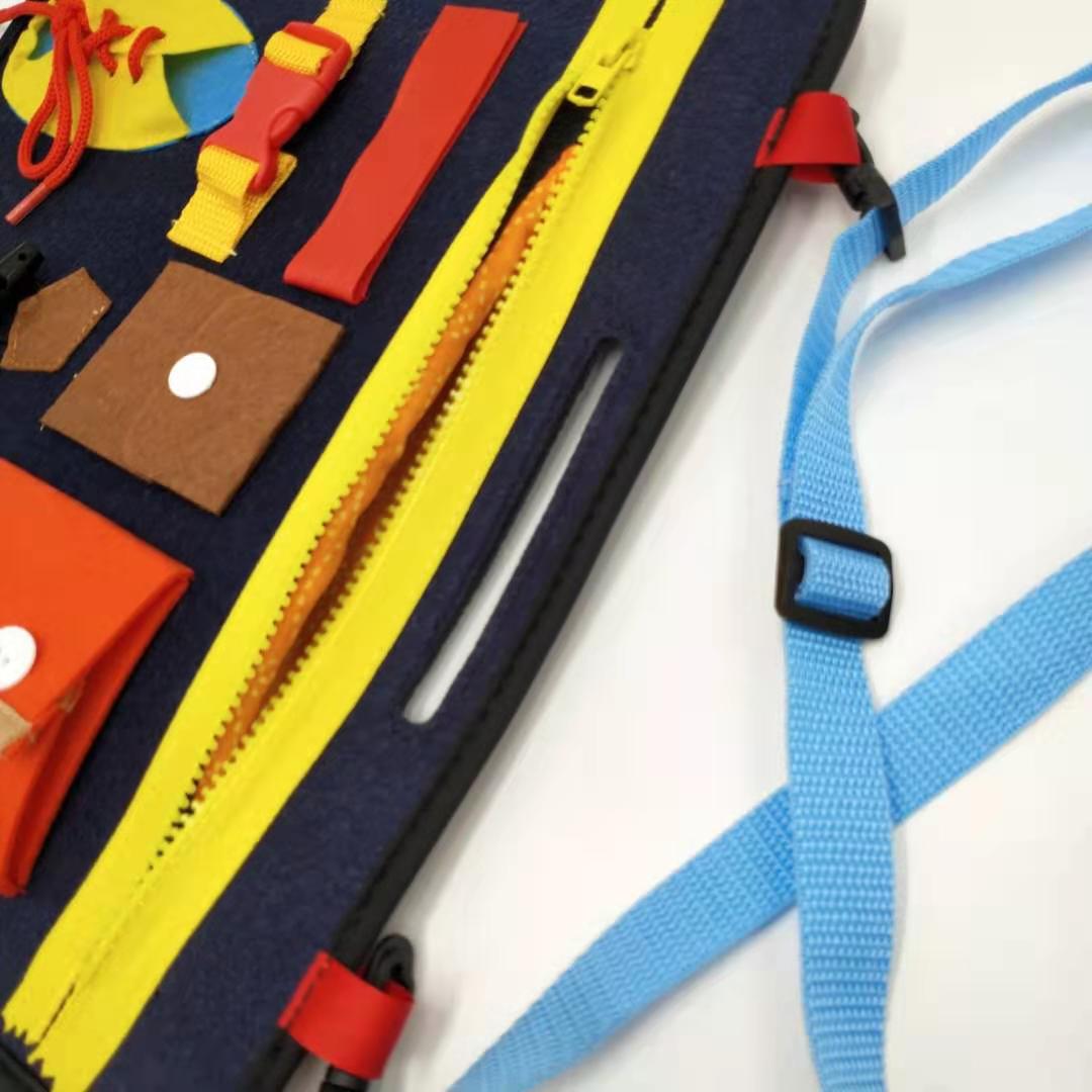 Currently Available Direct Sales Dressing Buckle Zipper Wardrobe Teaching Children Early Childhood Education Learning Game Board