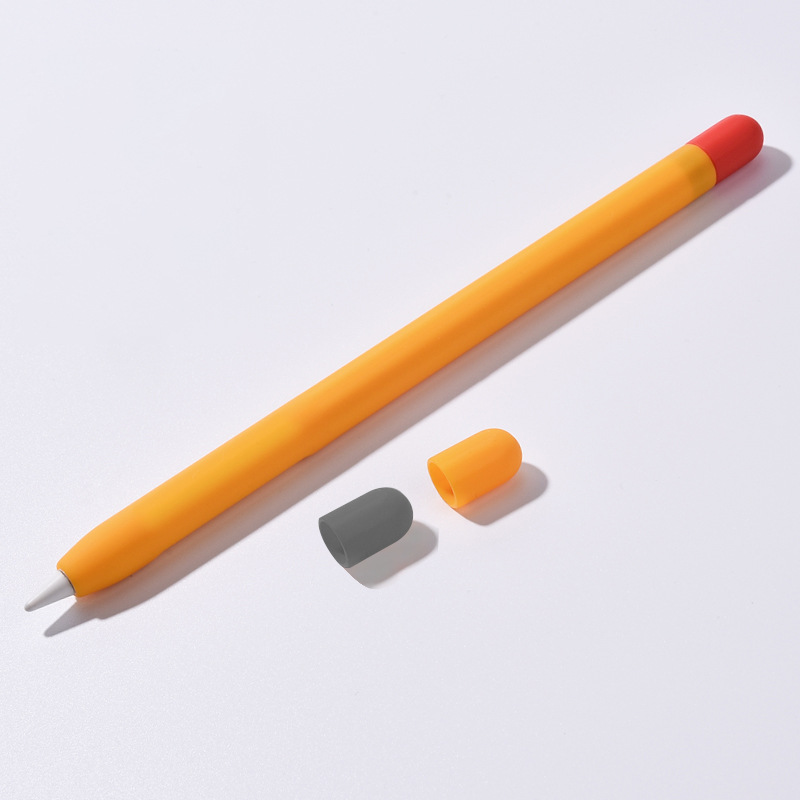 For Apple Apple Pencil1 Stylus 2 Generation Silicone Protective Cover iPhone Contrast Color Cap of a Pen Pen Sleeve Case For Apple Apple Pencil1 Stylus 2 Generation Silicone Protective Cover iPhone Contrast Color Cap of a Pen Pen Sleeve Case