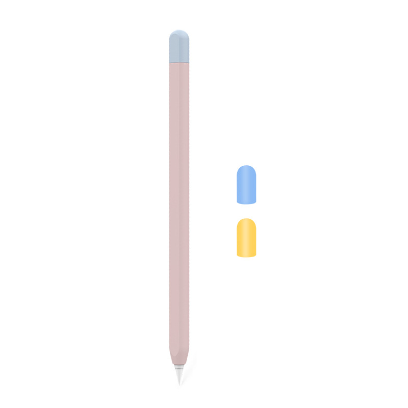 For Apple Apple Pencil1 Stylus 2 Generation Silicone Protective Cover iPhone Contrast Color Cap of a Pen Pen Sleeve Case For Apple Apple Pencil1 Stylus 2 Generation Silicone Protective Cover iPhone Contrast Color Cap of a Pen Pen Sleeve Case