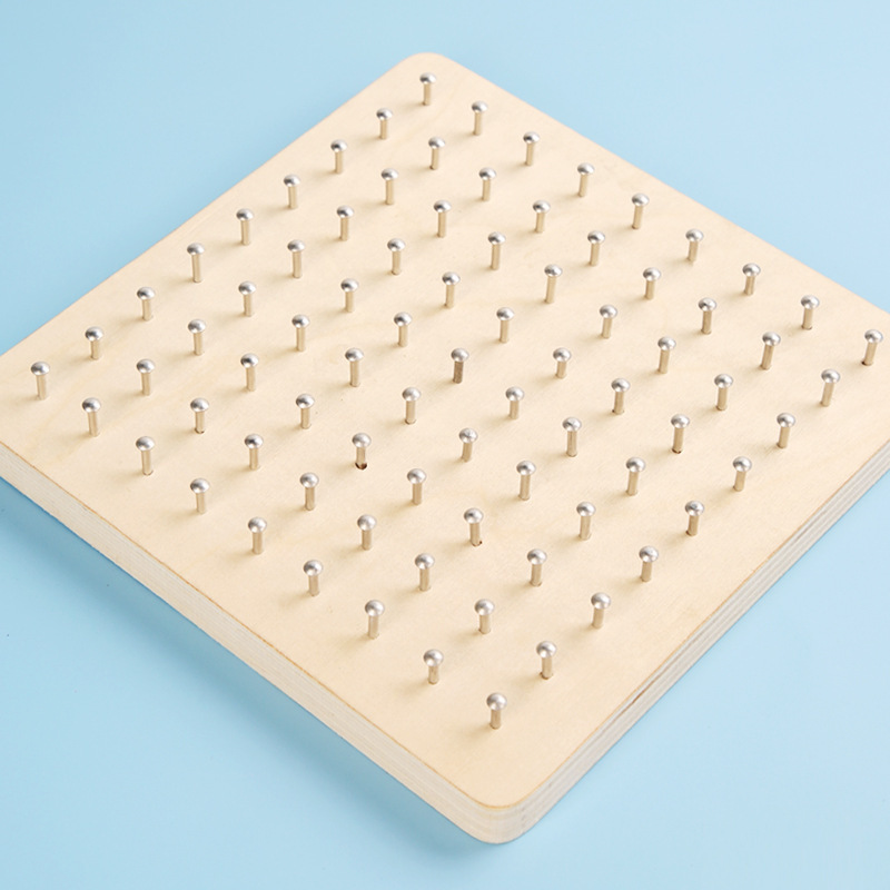 Nail Board Mathematics Teaching Aid Toys Geometric Figure Nail Board Montessori Elementary School Grade Two Or Four Student Plane Figure