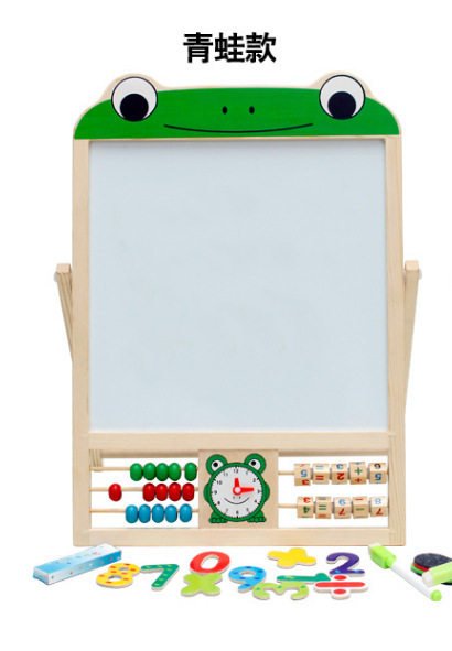 Wholesale Children&#039;s Double-Sided Drawing Board Blackboard Whiteboard Drawing Board Multifunctional Magnetic Drawing Board Infant Teaching Aids