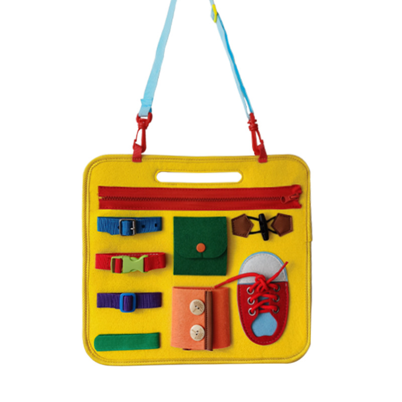 Dressing Learning Board Infant Early Education Cloth Book Children&#039;s Educational Toys Kindergarten Montessori Teaching Aids Amazon Supply