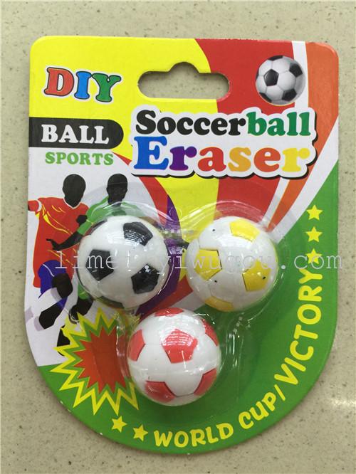 The football students creative stationery eraser Rubber Mini 3 rubber suction card installed The football students creative stationery eraser Rubber Mini 3 rubber suction card installed