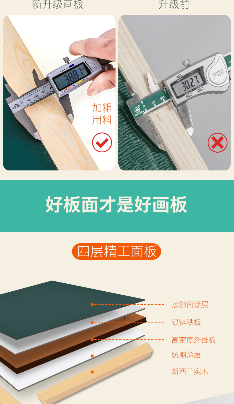 New Dust-Free Drawing Board Children's Wooden Drawing Board Easel Home Teaching Writing Green Chalkboard Board Solid Wood Small Blackboard New Dust-Free Drawing Board Children's Wooden Drawing Board Easel Home Teaching Writing Green Chalkboard Board Solid Wood Small Blackboard