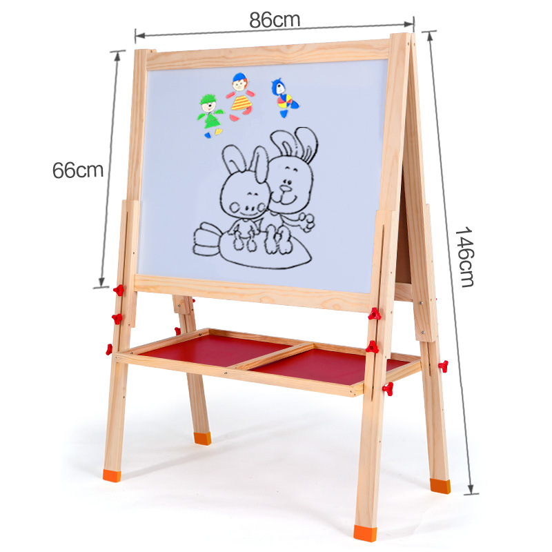 Extra Large Dust-Free Wooden Drawing Board Small Blackboard Adjustable Kindergarten Home Teaching Graffiti Drawing Children&#039;s Drawing Board