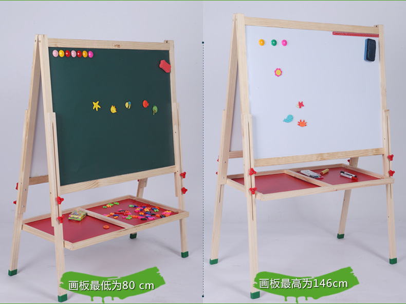 Extra Large Dust-Free Wooden Drawing Board Small Blackboard Adjustable Kindergarten Home Teaching Graffiti Drawing Children's Drawing Board Extra Large Dust-Free Wooden Drawing Board Small Blackboard Adjustable Kindergarten Home Teaching Graffiti Drawing Children's Drawing Board