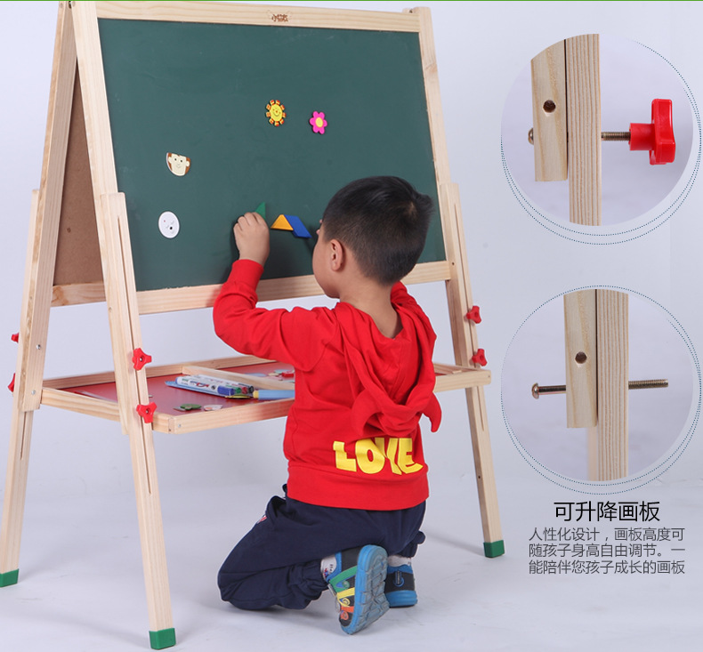 Extra Large Dust-Free Wooden Drawing Board Small Blackboard Adjustable Kindergarten Home Teaching Graffiti Drawing Children's Drawing Board Extra Large Dust-Free Wooden Drawing Board Small Blackboard Adjustable Kindergarten Home Teaching Graffiti Drawing Children's Drawing Board