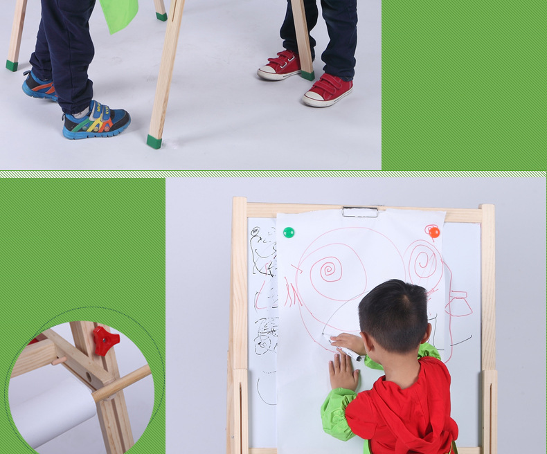 Extra Large Dust-Free Wooden Drawing Board Small Blackboard Adjustable Kindergarten Home Teaching Graffiti Drawing Children's Drawing Board Extra Large Dust-Free Wooden Drawing Board Small Blackboard Adjustable Kindergarten Home Teaching Graffiti Drawing Children's Drawing Board