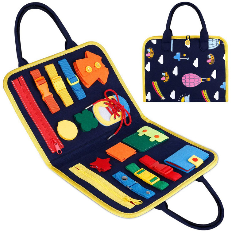 Dressing Learning Board Busy Board Toy Teaching Aids Felt Learning Board Children's Hands-on Ability Exercise Dressing Learning Board Busy Board Toy Teaching Aids Felt Learning Board Children's Hands-on Ability Exercise