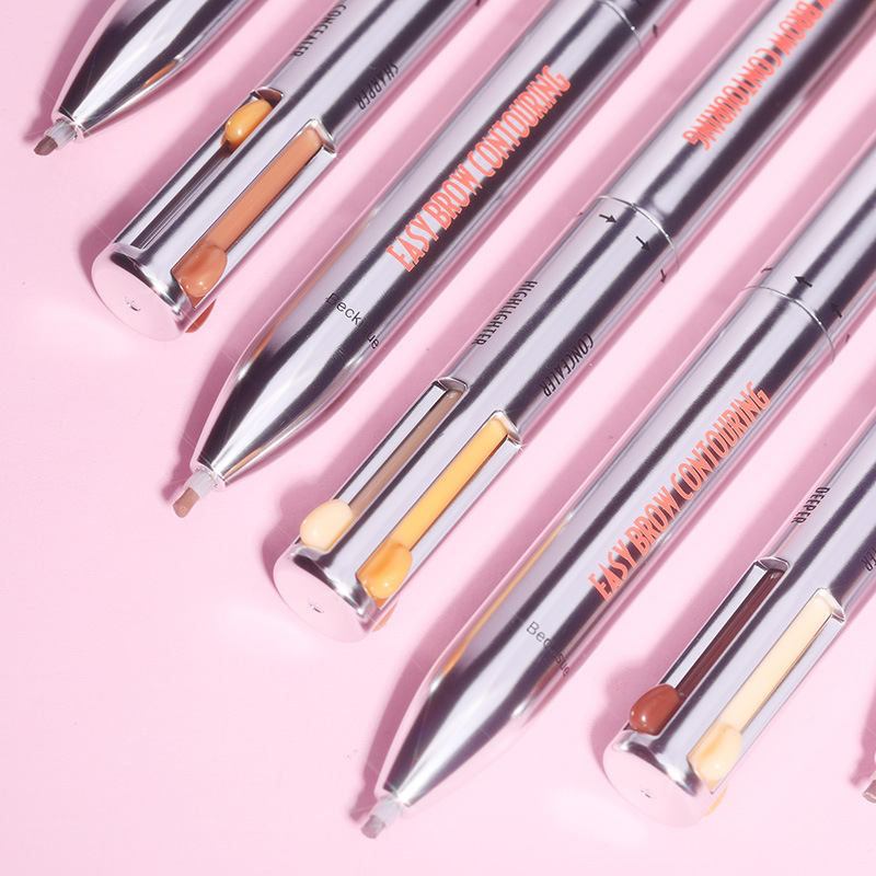 Beckisue Four-Color Rotating Ball Eyebrow Pencil Four-in-One Four-Core Eyebrow Pencil Eyebrow Pencil
