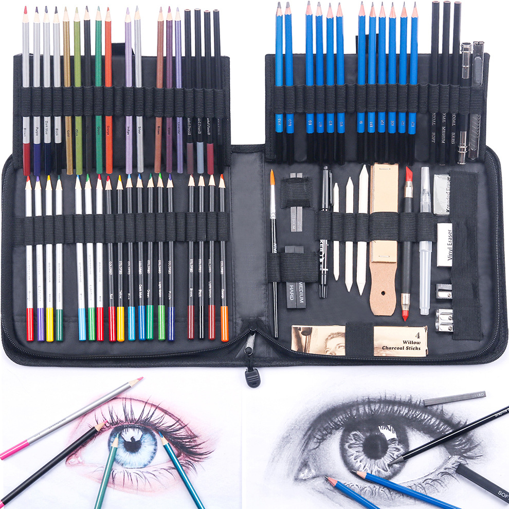 SOURCE Factory 83 Pieces Professional Drawing Color Lead Sketch Pencil Set Art Professional Painting Supplies Drawing Sets Batch SOURCE Factory 83 Pieces Professional Drawing Color Lead Sketch Pencil Set Art Professional Painting Supplies Drawing Sets Batch