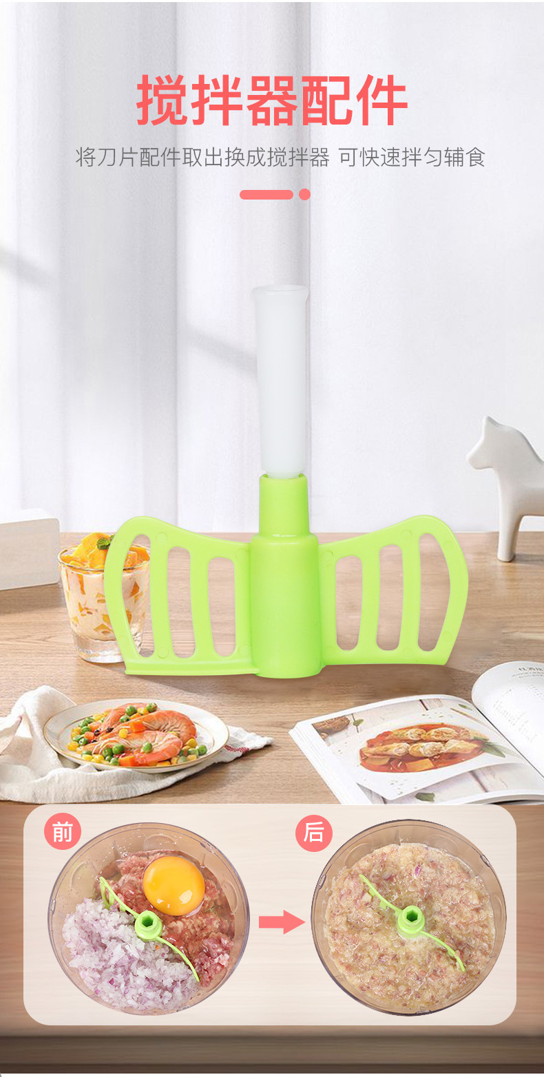 Hand-Pulled Chopper Crushing Garlic Multi-Functional Household Vegetable Cutter Vegetable-Cutting Machine Mincing Machine Cooking Machine 550ml Hand-Pulled Chopper Crushing Garlic Multi-Functional Household Vegetable Cutter Vegetable-Cutting Machine Mincing Machine Cooking Machine 550ml