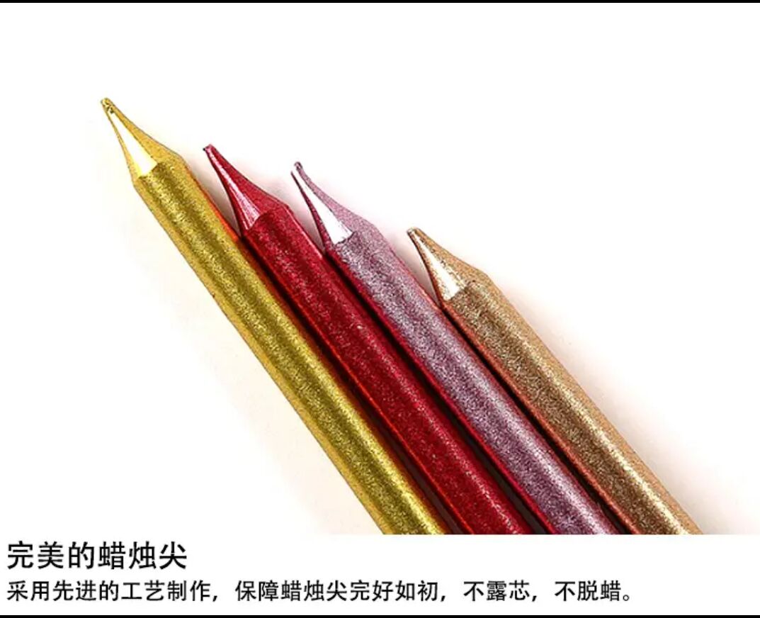 Exquisite and colorful pencil wax birthday cake cake for creative romantic smokeless no tears gilded birthday cake