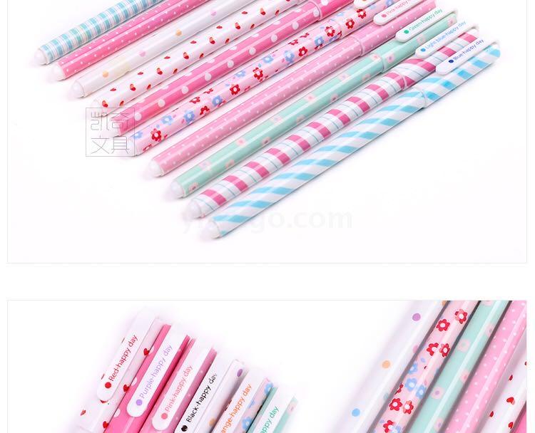Japanese and Korean Creative Stationery Fresh Floral Gel Pen Color Gel Pen Black Gel Ink Pen 10 Color Set Japanese and Korean Creative Stationery Fresh Floral Gel Pen Color Gel Pen Black Gel Ink Pen 10 Color Set