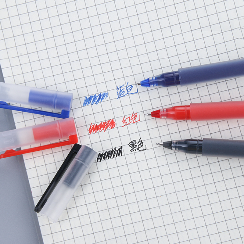 Super Large Capacity Frosted Rod Gel Pen Red Pen Correction Homework Black Gel Ink Pen Student Pen Carbon Pen