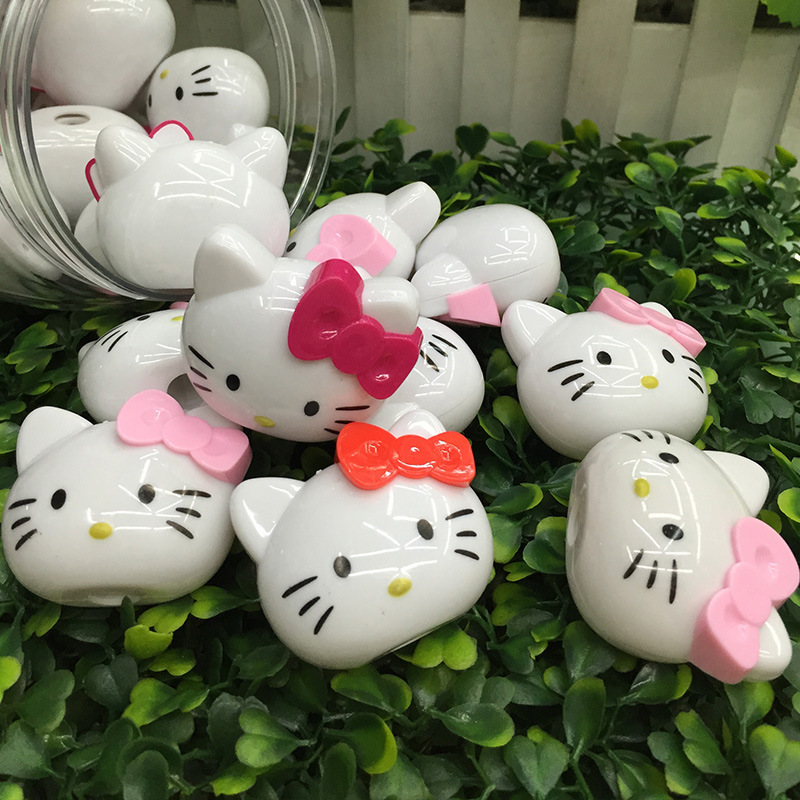 Hello Kitty Hello Kitty cat pencil sharpener cartoon kitten children creative plastic single-hole pencil sharpener
