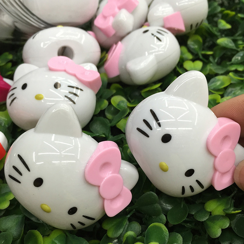 Hello Kitty Hello Kitty cat pencil sharpener cartoon kitten children creative plastic single-hole pencil sharpener