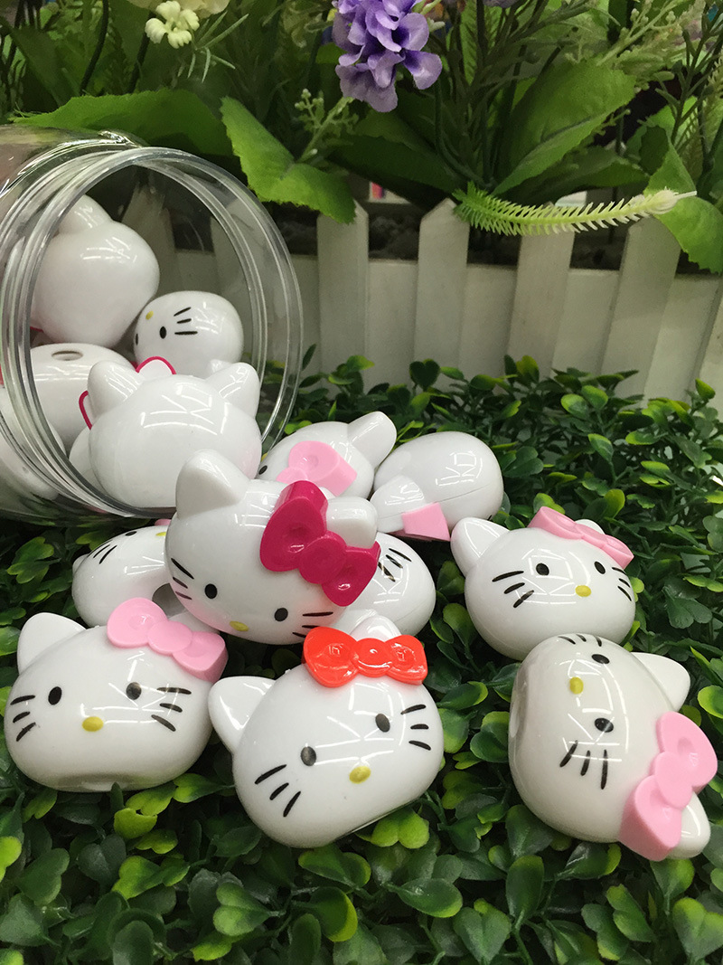 Hello Kitty Hello Kitty cat pencil sharpener cartoon kitten children creative plastic single-hole pencil sharpener Hello Kitty Hello Kitty cat pencil sharpener cartoon kitten children creative plastic single-hole pencil sharpener