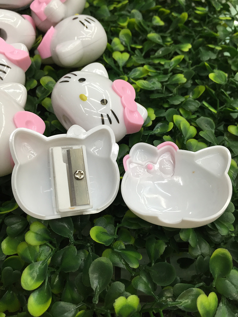 Hello Kitty Hello Kitty cat pencil sharpener cartoon kitten children creative plastic single-hole pencil sharpener Hello Kitty Hello Kitty cat pencil sharpener cartoon kitten children creative plastic single-hole pencil sharpener