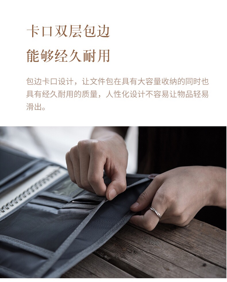 Simple Multi-Functional Multi-Layer Storage Bag Hand Information Document Organizing Bag Male Package Travel Document Package